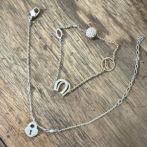 Swarovski Gold and Silver Bracelet Set